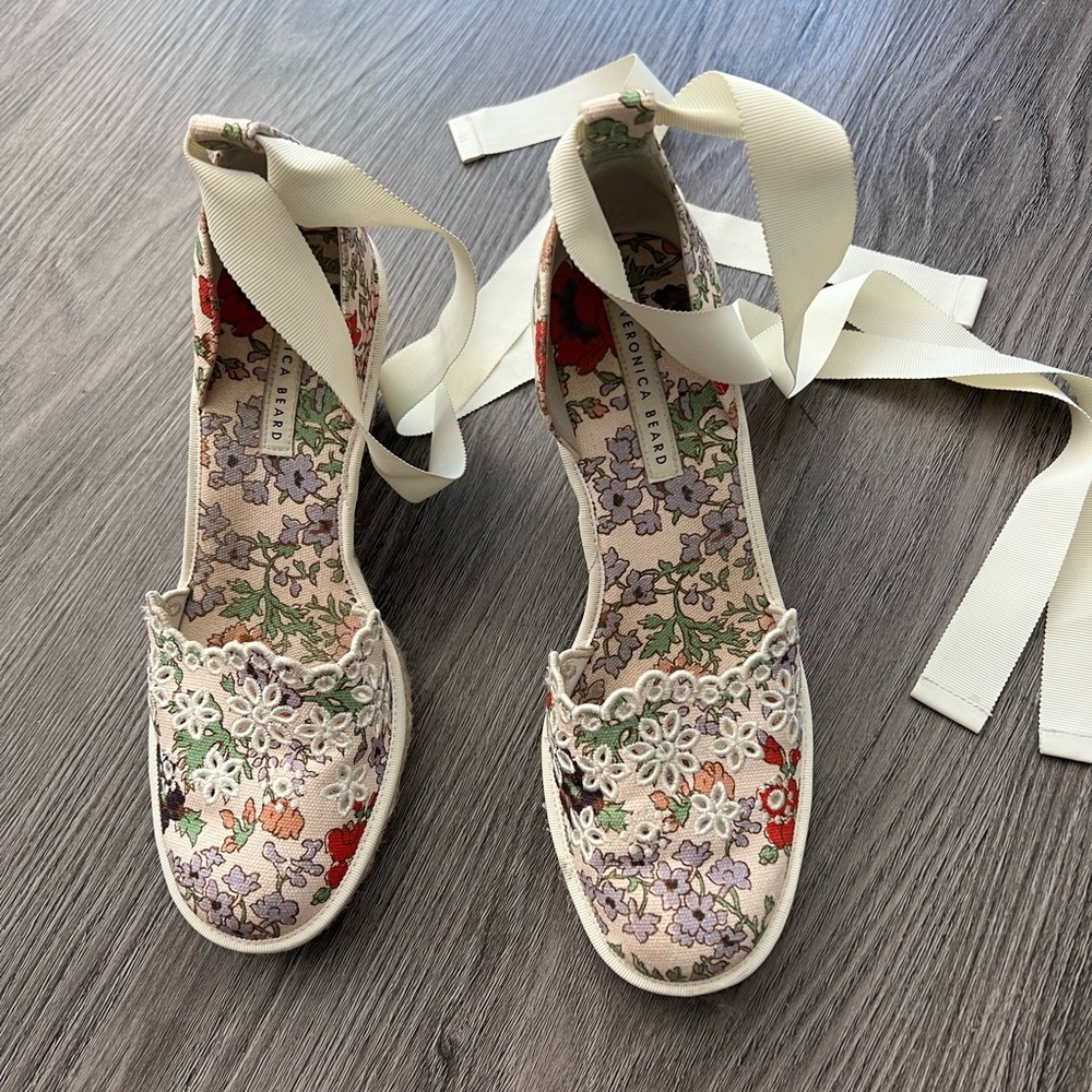 embroidery and ribbon straps espadrille💞🦋 - Picture 2 of 6